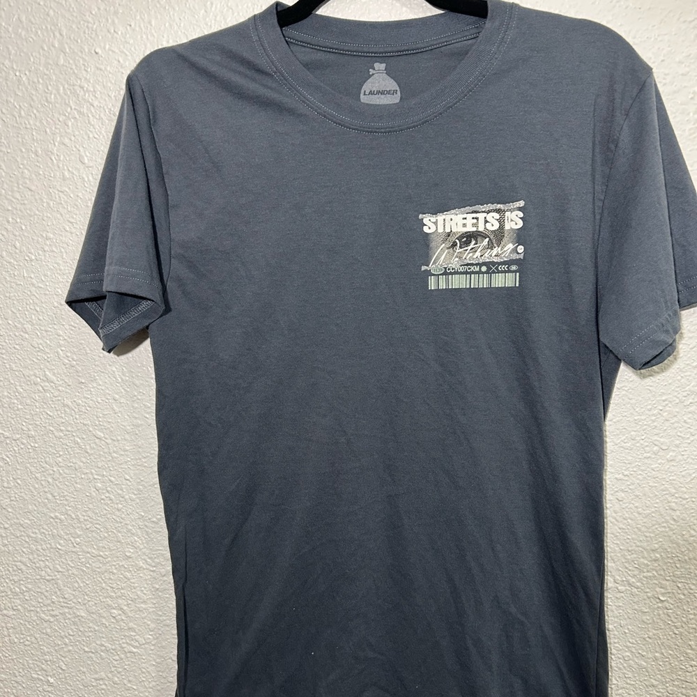 Launder Streetwear Graphic Tee in Gray S